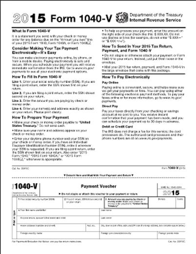 1040-V (2015) | Edit Forms Online | PDFFormPro