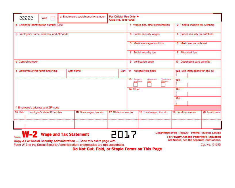 W2 2017 Edit Forms Online Pdfformpro 7654