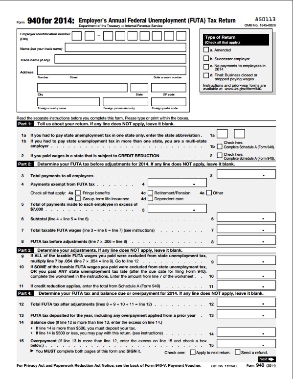 940 (2014) | Edit Forms Online | PDFFormPro