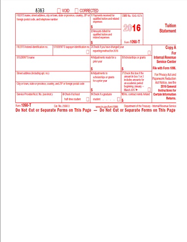 1098-T (2016) | Edit Forms Online | PDFFormPro